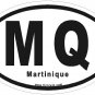Martinique Oval Car Sticker