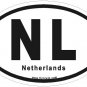 Netherlands Oval Car Sticker