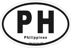 Philippines Oval Car Sticker