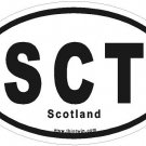 Scotland Oval Car Sticker