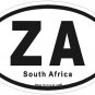 South Africa Oval Car Sticker