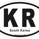 South Korea Oval Car Sticker