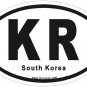 South Korea Oval Car Sticker