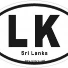 Sri Lanka Oval Car Sticker