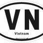 Vietnam Oval Car Sticker