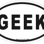Geek Oval Car Sticker