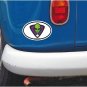 Alien Oval Car Sticker