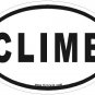 Climb Oval Car Sticker