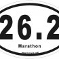 Marathon Oval Car Sticker