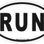Run Oval Car Sticker