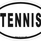 Tennis Oval Car Sticker