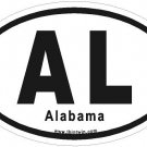 Alabama Oval Car Sticker