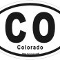 Colorado Oval Car Sticker