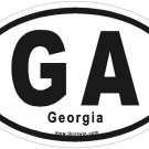 Georgia Oval Car Sticker