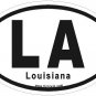 Louisiana Oval Car Sticker