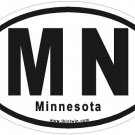 Minnesota Oval Car Sticker