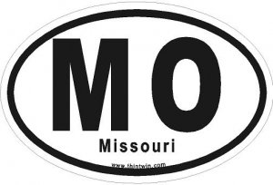 Missouri Oval Car Sticker