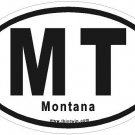 Montana Oval Car Sticker