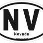 Nevada Oval Car Sticker