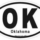 Oklahoma Oval Car Sticker