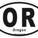 Oregon Oval Car Sticker