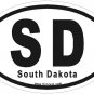 South Dakota Oval Car Sticker
