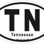 Tennessee Oval Car Sticker