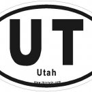Utah Oval Car Sticker