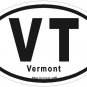 Vermont Oval Car Sticker