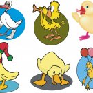 Ducks Cartoon Wall Decal Assortment Packs