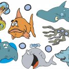 Fish Cartoon Wall Decal Assortment Packs