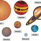 Planets Cartoon Wall Decal Assortment Packs