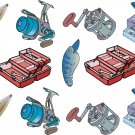 Fishing Wall Decal Assortment Packs