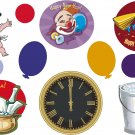 New Years Wall Decal Assortment Packs