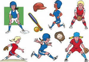 Softball Wall Decal Assortment Packs
