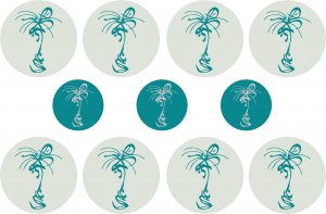 Sketch Circle Wall Decal Pattern Assortment Packs