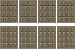 Wood Panel Door Wall Decal Pattern Assortment Packs