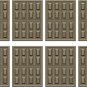 Wood Panel Door Wall Decal Pattern Assortment Packs