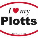 Plotts Oval Car Sticker