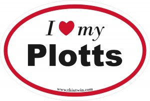 Plotts Oval Car Sticker