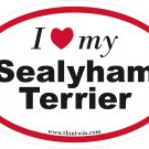 Sealyham Terrier Oval Car Sticker