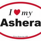 Ashera Oval Car Sticker