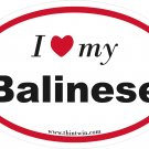Balinese Oval Car Sticker