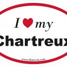 Charteux Oval Car Sticker