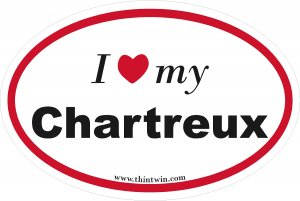 Charteux Oval Car Sticker