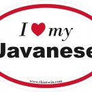 Javanese Oval Car Sticker