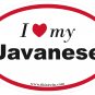 Javanese Oval Car Sticker