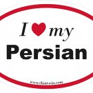 Persian Oval Car Sticker
