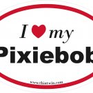 Pixiebob Oval Car Sticker