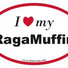 Ragamuffin Oval Car Sticker